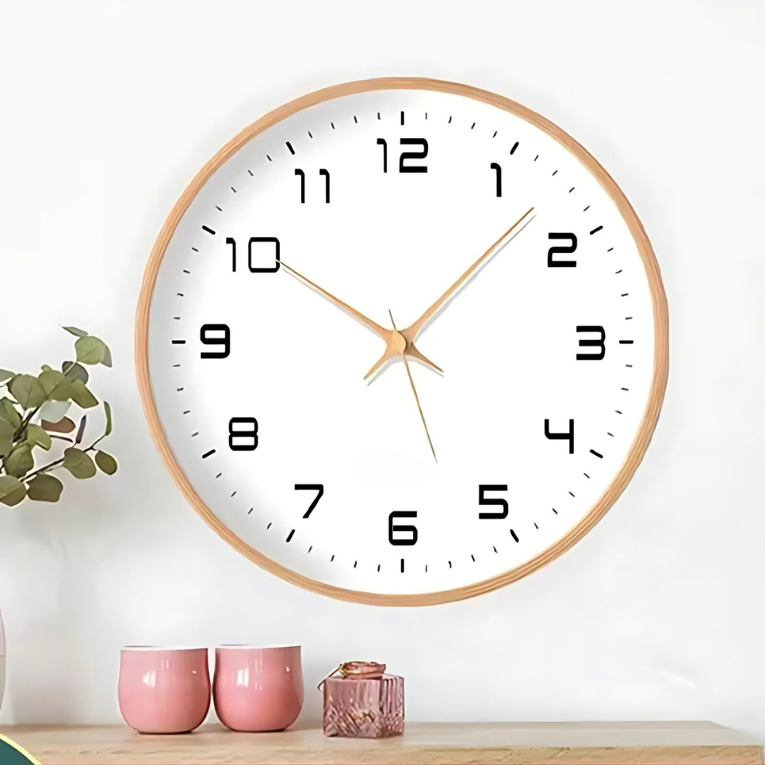 Rustic Wooden Home Wall Clock