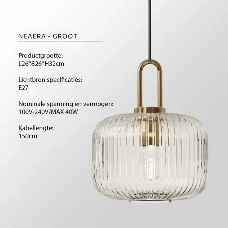 Sleek Glass Hanging Light