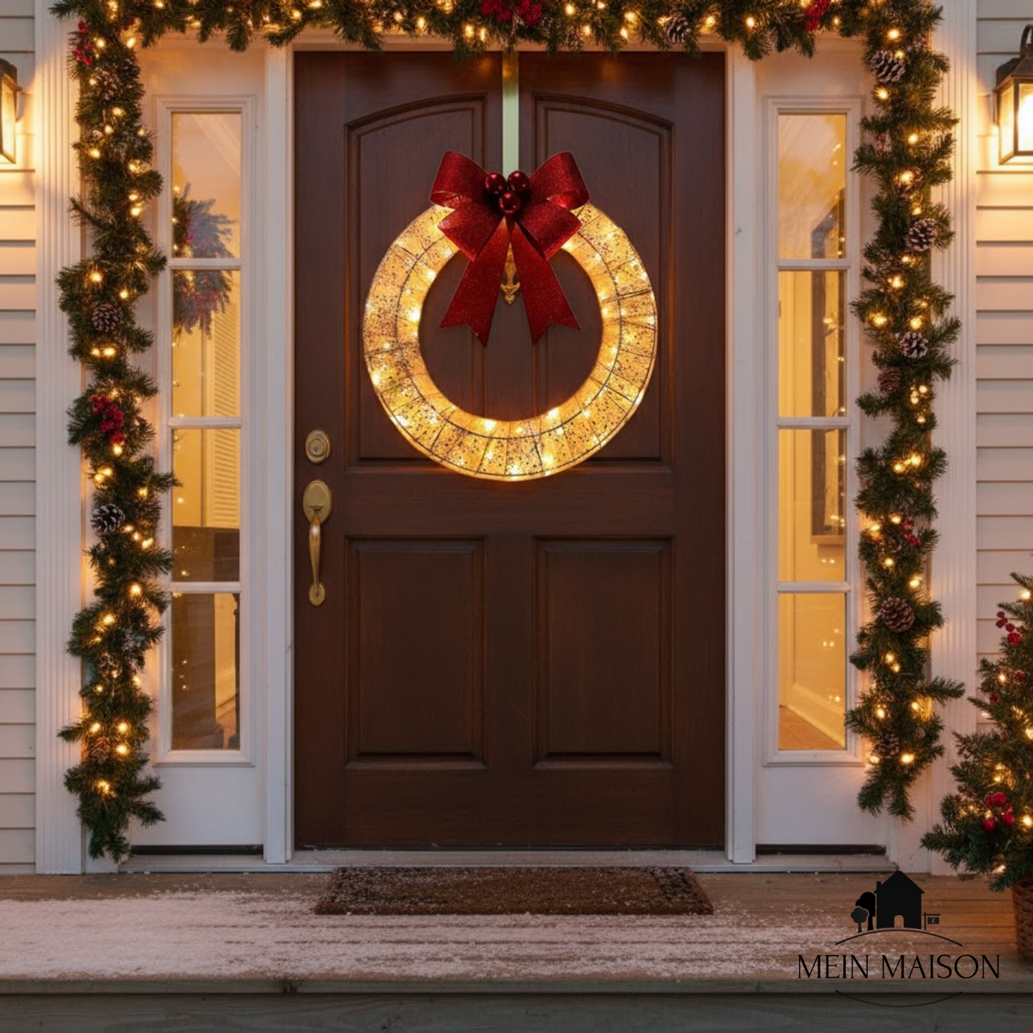 Bright Christmas Wreath for Home Decor - Halri