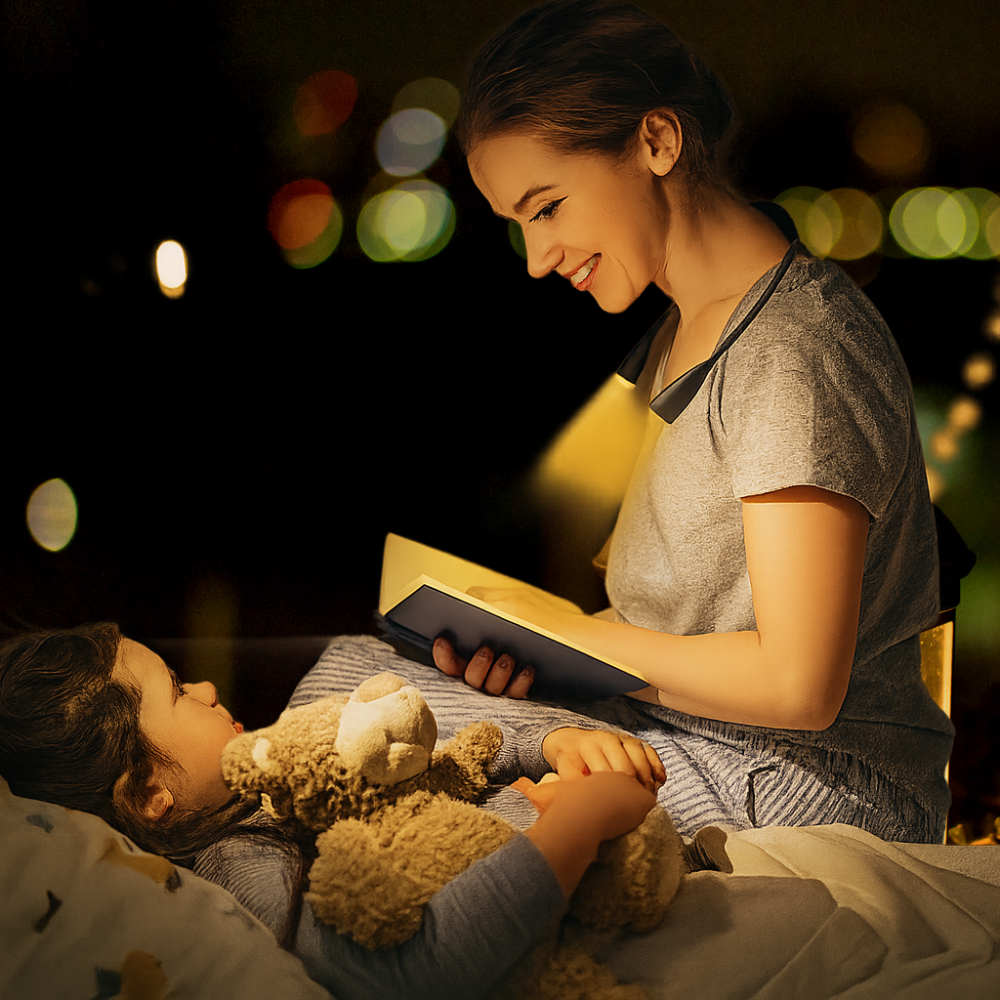 USB Rechargeable LED Neck Lamp with 3 Light Colors and Dimmable Brightness – Flexible, Lightweight Design for Reading and Outdoor Tasks 2