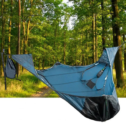 Compact Lightweight Camping Hammock with Bug Net