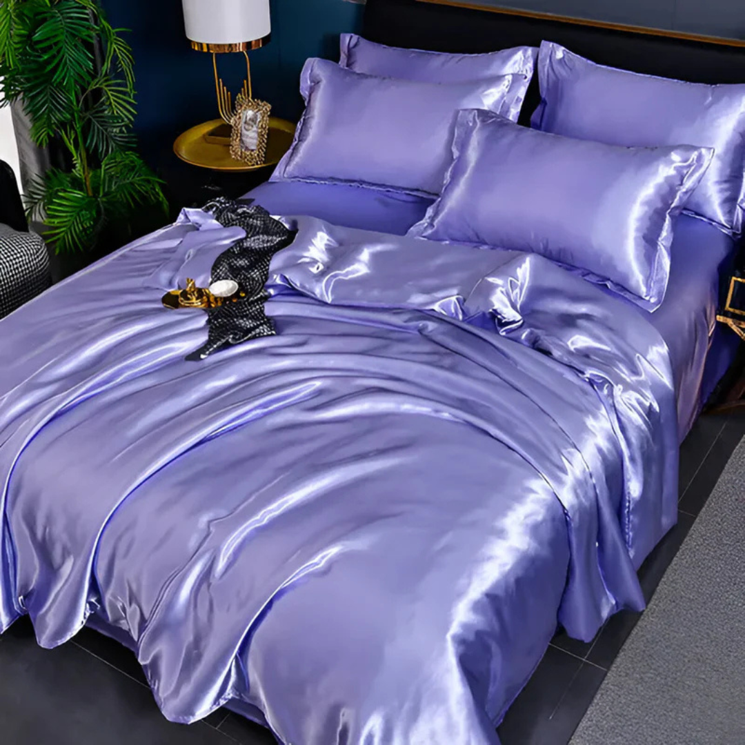 Plush Silk Duvet Cover Set