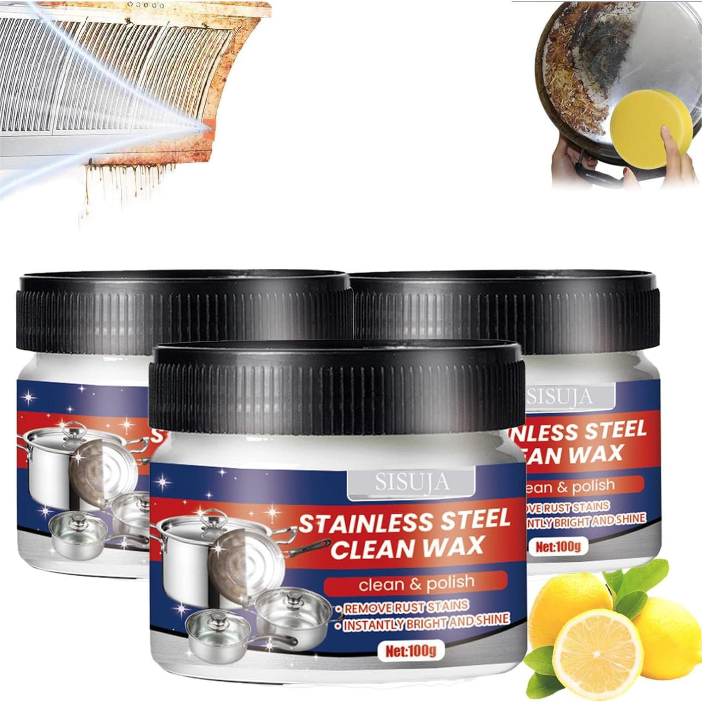 Powerful Stainless Steel Cleaning Wax Paste