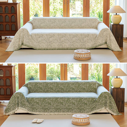 Stylish Sofa Slipcover Gray Bohemian Pattern