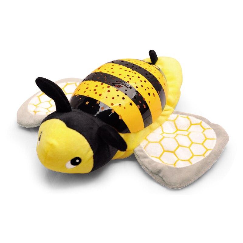 Soft Baby Night Light Plush Toy with Music and Stars