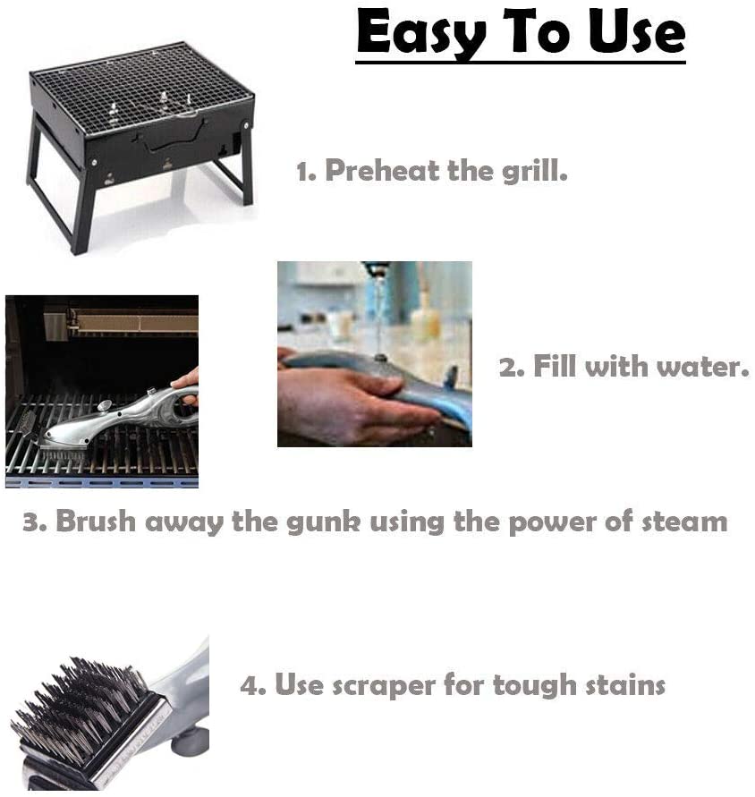 Easy Clean BBQ Steam Brush