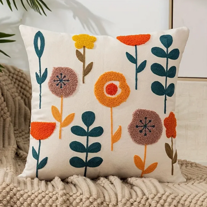 Colorful Flower Pattern Cushion