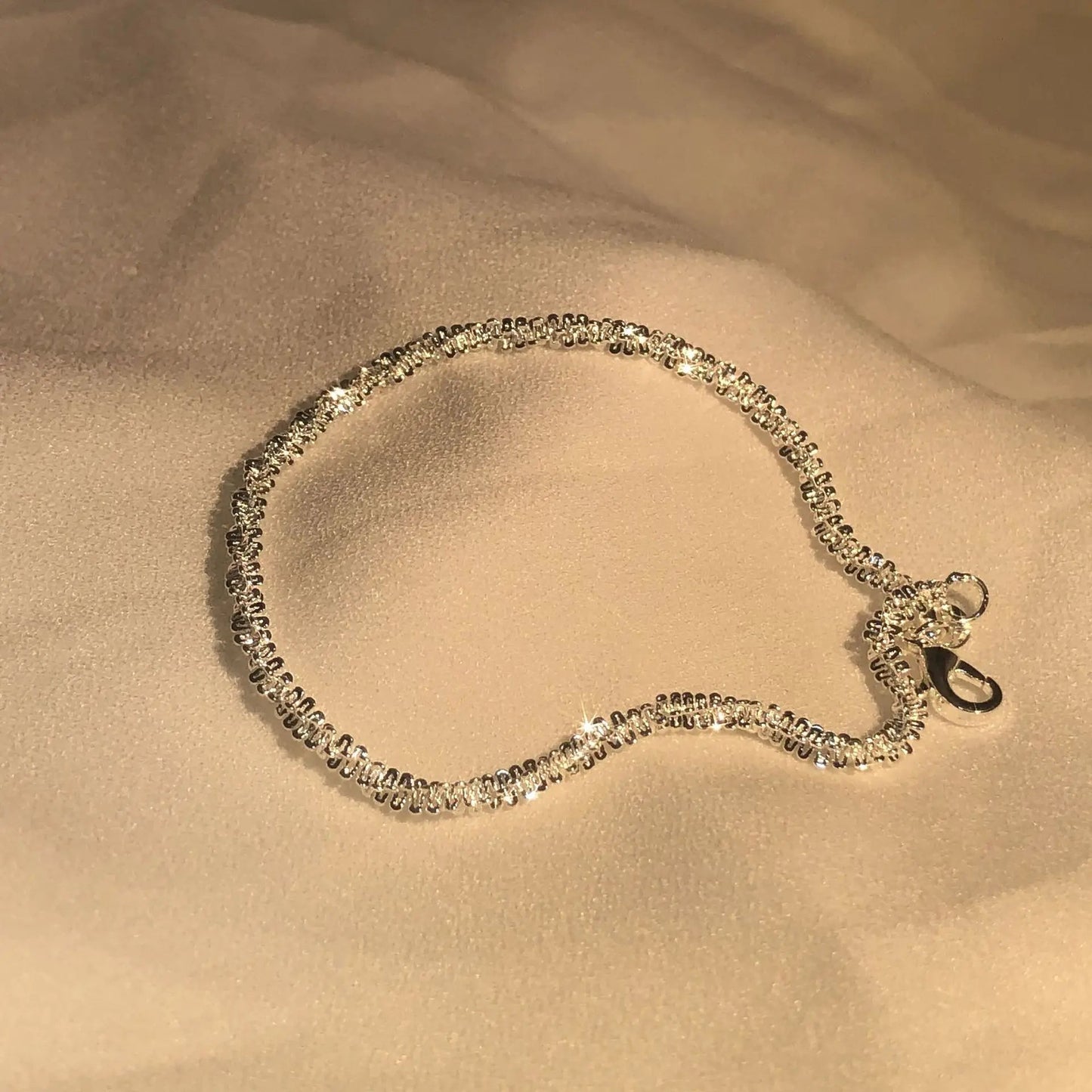Sparkling Silver Luxury Bracelet