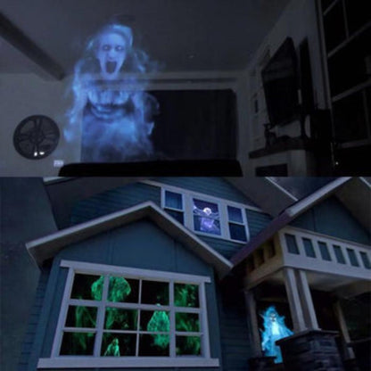 Spooky Window Projection Lamp Halloween Party Decor