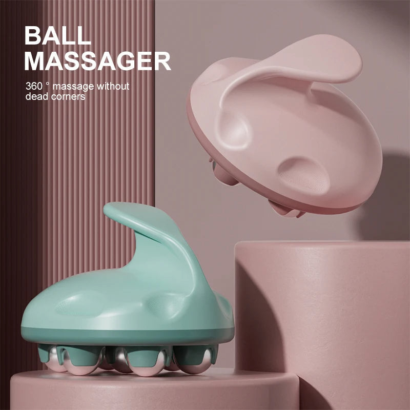 Portable 7 Roller Stainless Steel Body Massager