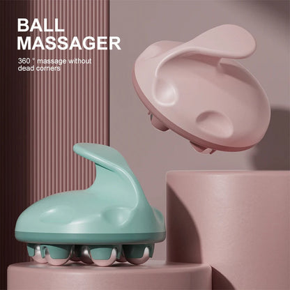 Portable 7 Roller Stainless Steel Body Massager