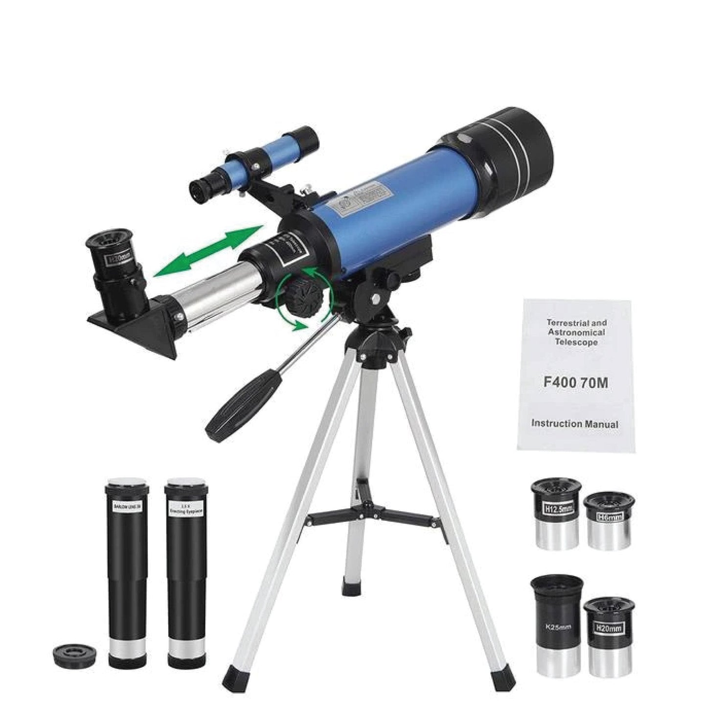 Easy Space Telescope Kit 150X Magnification Blue