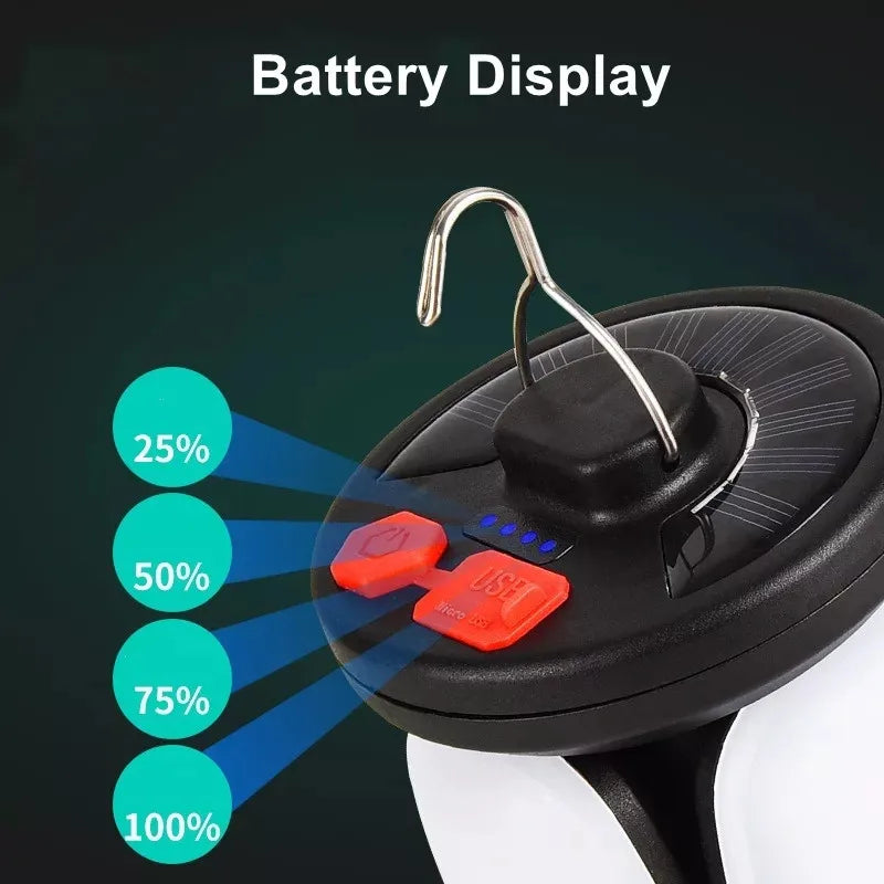 Portable Solar Powered Camp Light Lantern