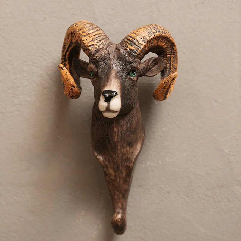 Rustic Animal Shaped Wall Coat Hooks