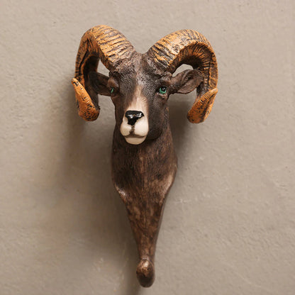 Rustic Animal Shaped Wall Coat Hooks