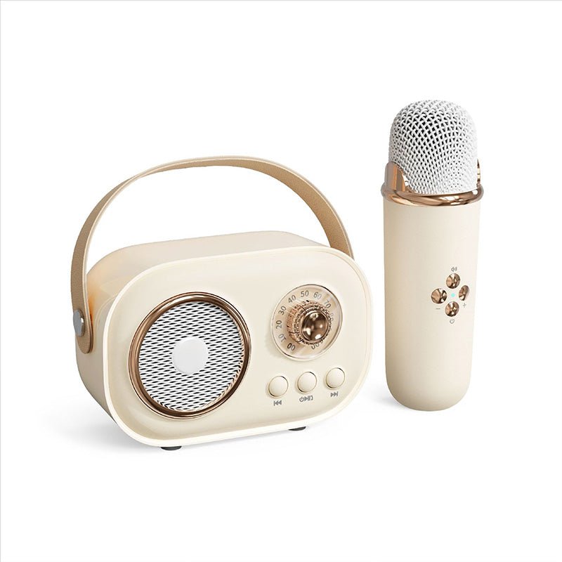 Portable Karaoke System with Bluetooth and Microphone