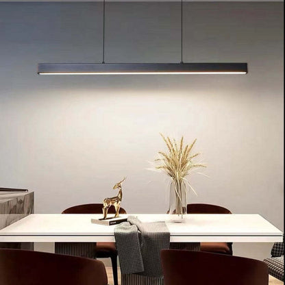 Simple Linear Pendant Light Modern Adjustable Ceiling Lamp