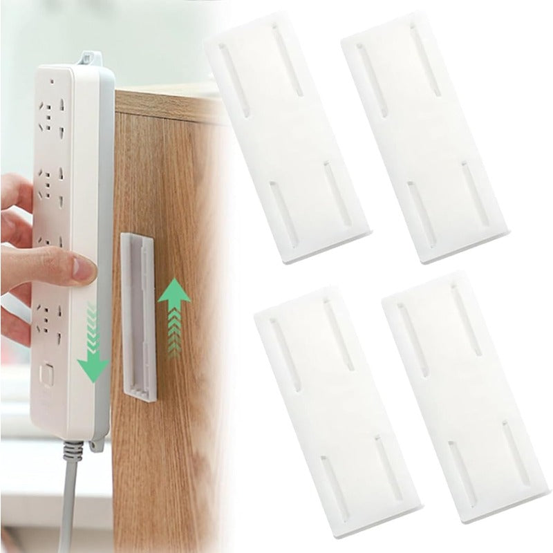 Easy Mount Power Strip Holder with Sliding Track