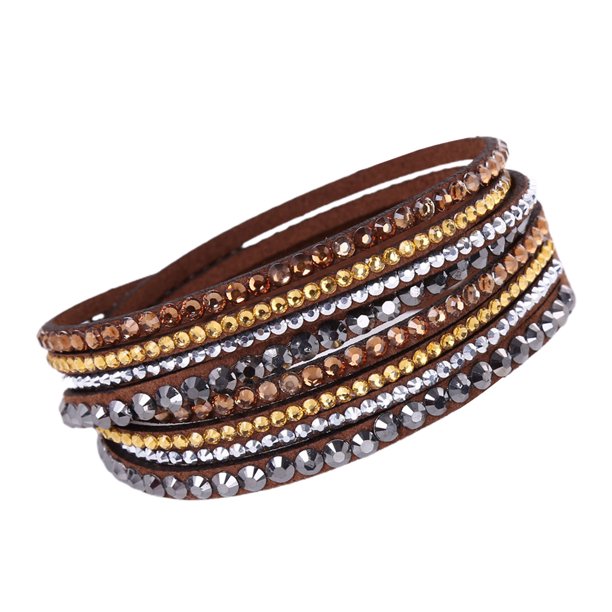 Halri | Layered Ladies Rhinestone Fashion Bracelet
