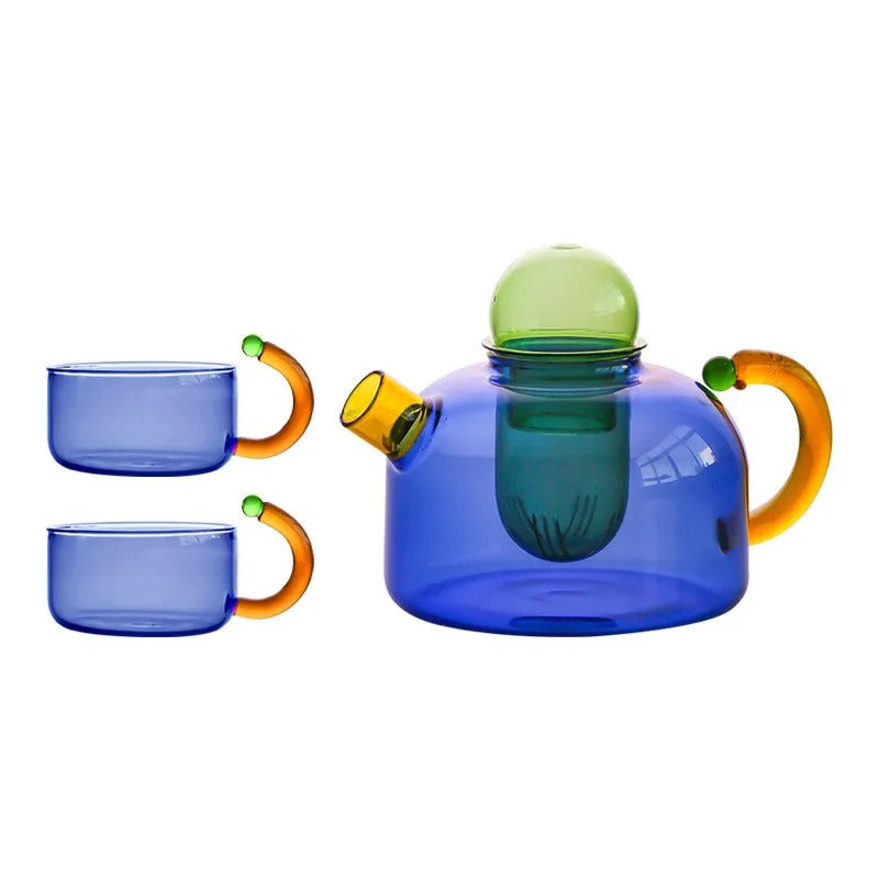 Classic Ceramic Teapot and Cup Set