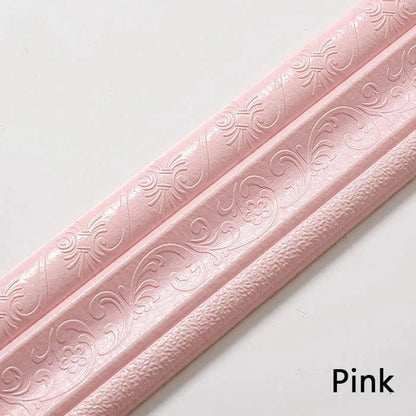 Eco Friendly Self Adhesive 3D Wall Trim