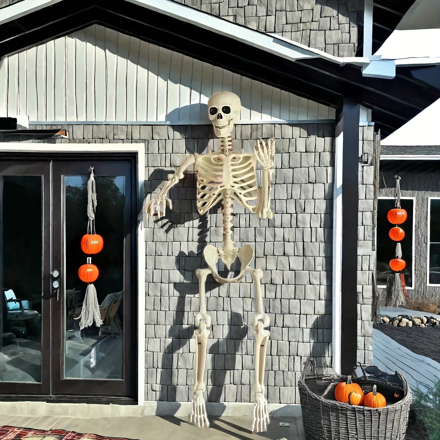 Large 5.5 Ft Halloween Yard Skeleton Decorative Figure
