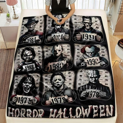 Cozy Humorous Halloween Throw Blanket