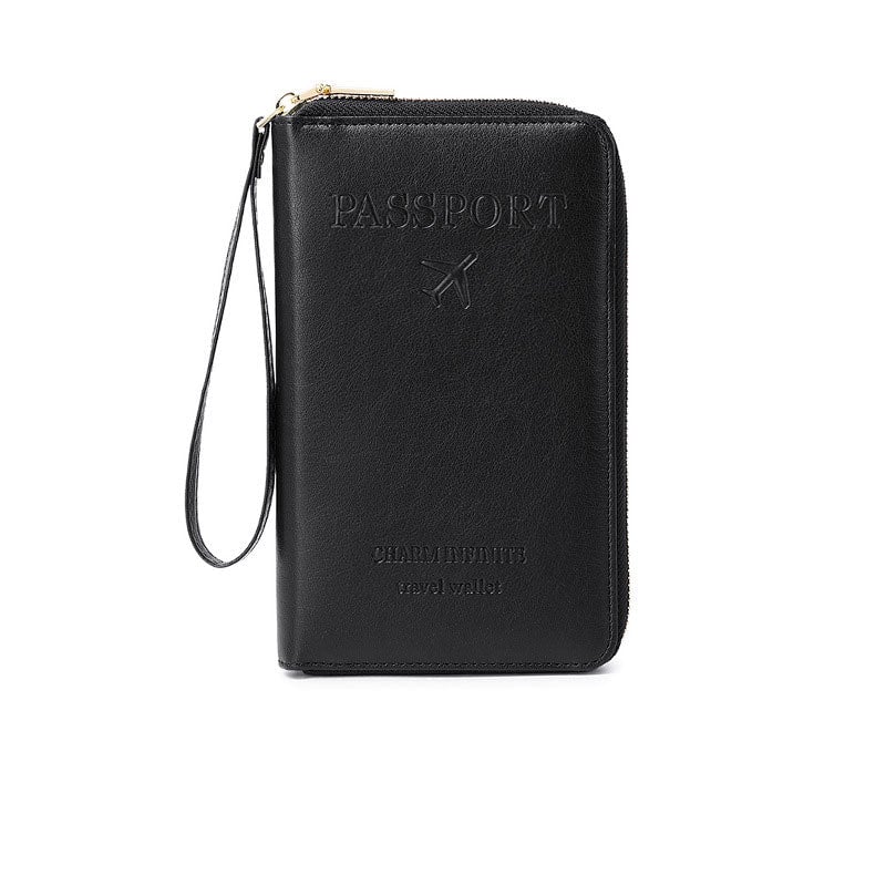 Travel RFID Blocking Leather Wallet