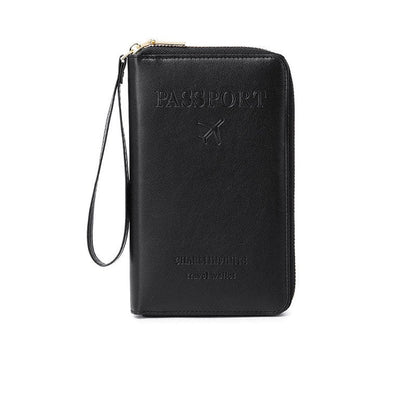 Travel RFID Blocking Leather Wallet