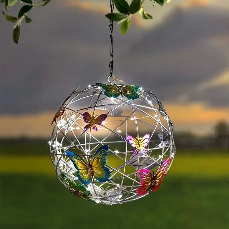 Colorful Garden Butterfly Solar Lamp - Halri