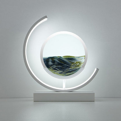 Stylish Coastal Glass Table Lamp