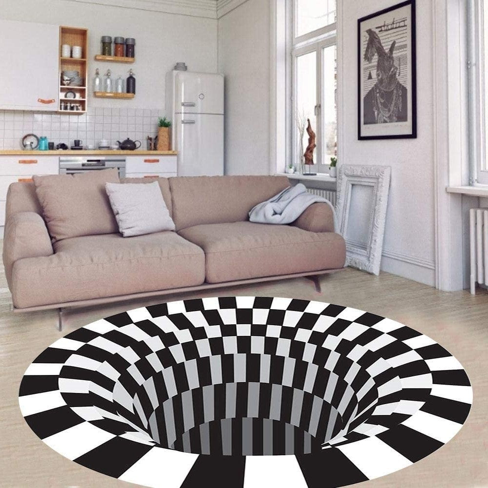 Colorful Swirl Optical Illusion Mat - Halri