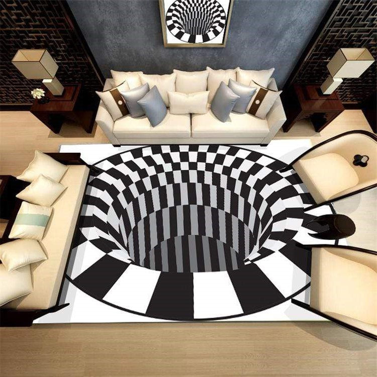 Colorful Swirl Optical Illusion Mat
