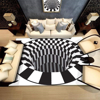 Colorful Swirl Optical Illusion Mat