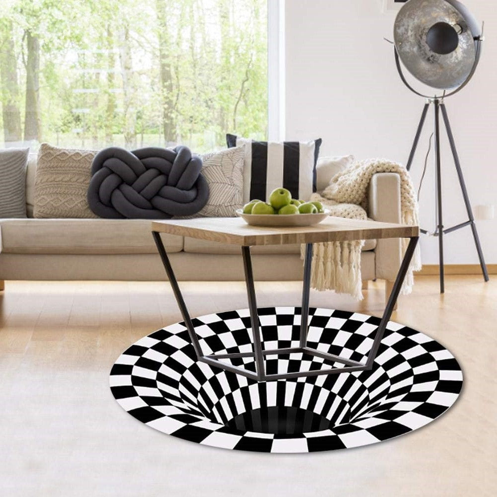 Colorful Swirl Optical Illusion Mat