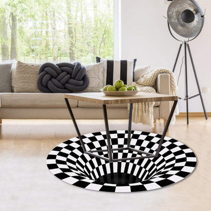 Colorful Swirl Optical Illusion Mat