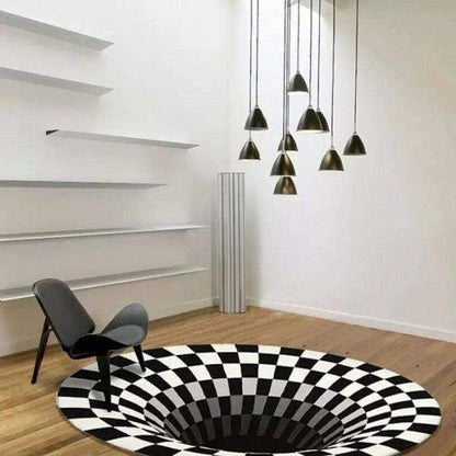 Colorful Swirl Optical Illusion Mat