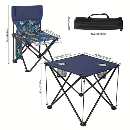 Compact Outdoor Patio Set with 2 Chairs and Table - Halri