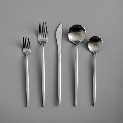 Premium Steel Cutlery Set in Modern Colors