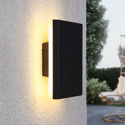 Slim Outdoor LED Wall Light Up Down Exterior Lamp