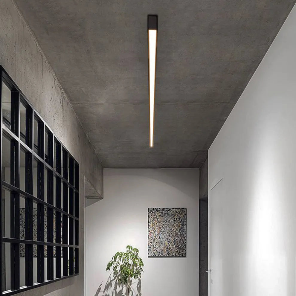 Sleek Metal LED Ceiling Light Modern Linear Design - Halri