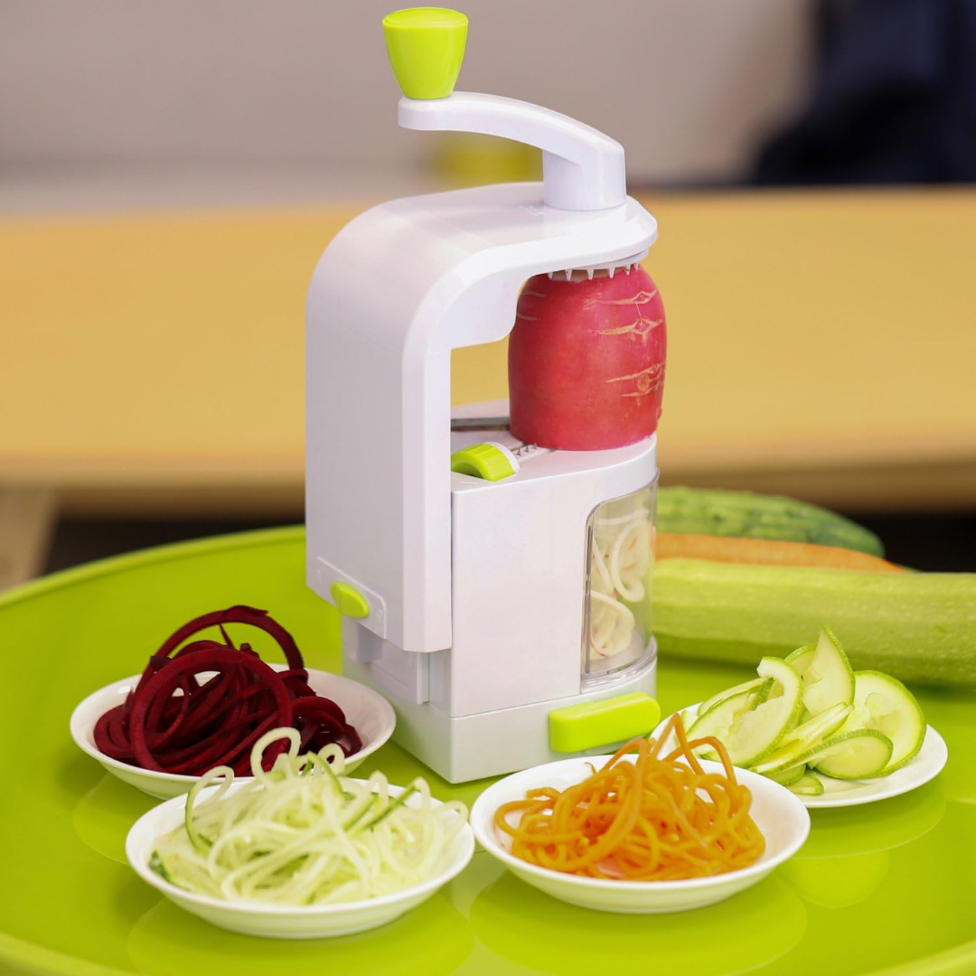 Easy 4-in-1 Veggie Spiralizer with Powerful Suction Base - Halri