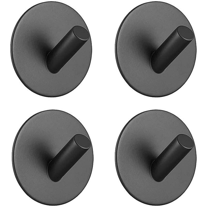 Strong 4-Pack Stainless Steel Heavy Duty Wall Hooks