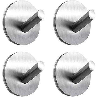 Strong 4-Pack Stainless Steel Heavy Duty Wall Hooks
