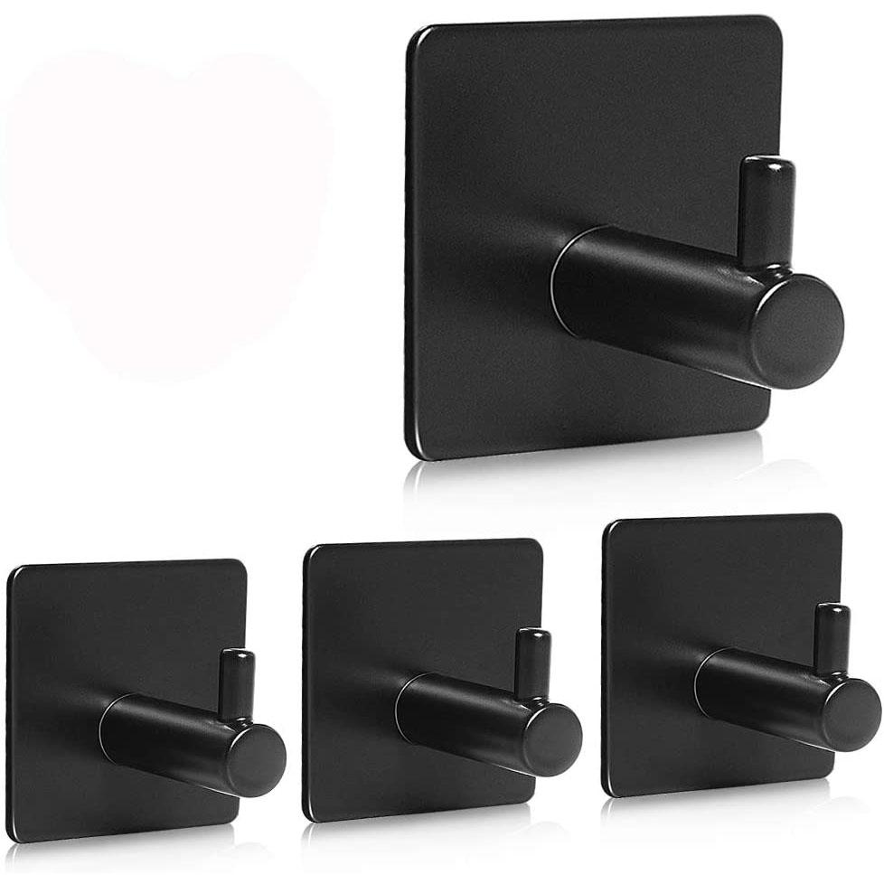 Strong 4-Pack Stainless Steel Heavy Duty Wall Hooks - Halri