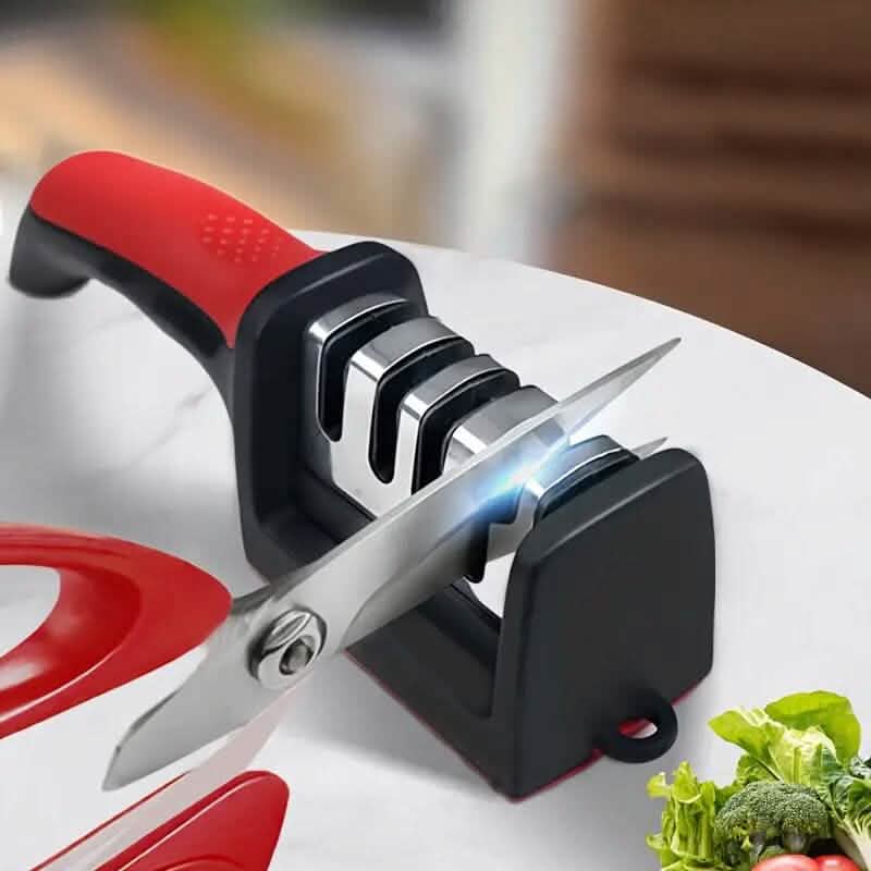Premium 4 Step Kitchen Knife Sharpening Kit - Halri