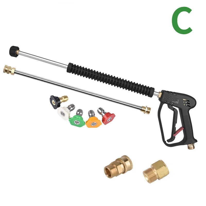 4000 PSI High-Pressure Washer Gun – Heavy-Duty Power Washer Spray Gun for Car, Patio & Driveway Cleaning