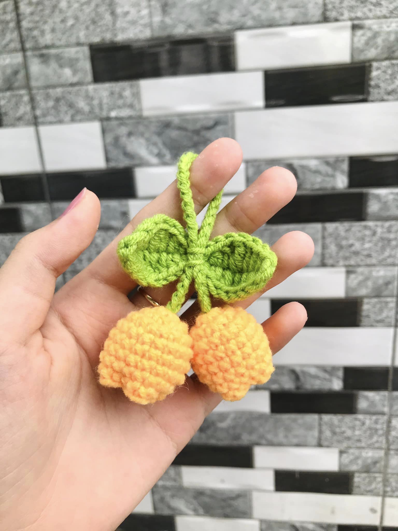 Small Floral Wool Keyring Accessory - Halri
