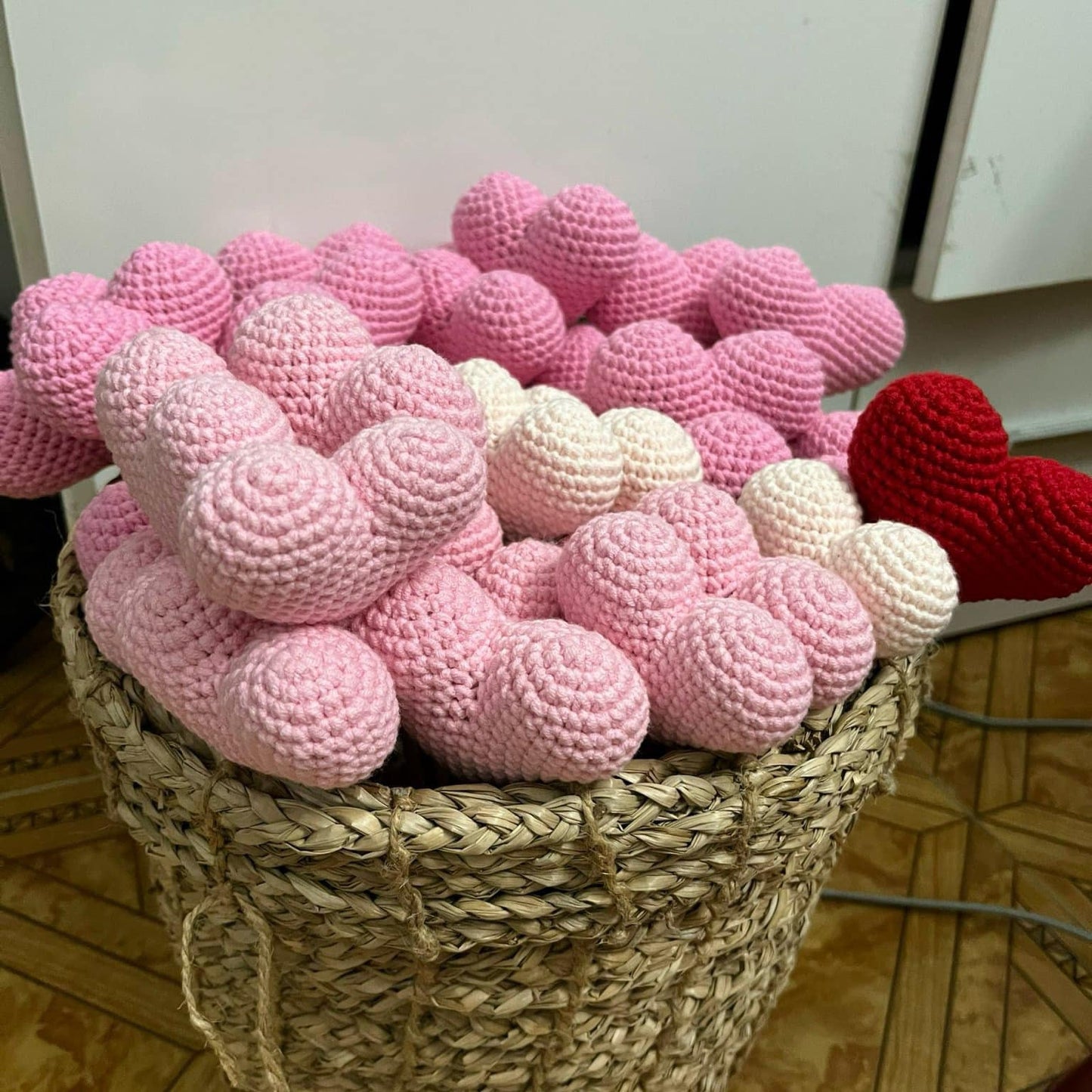Handmade Crochet Wool Heart Decoration - Halri