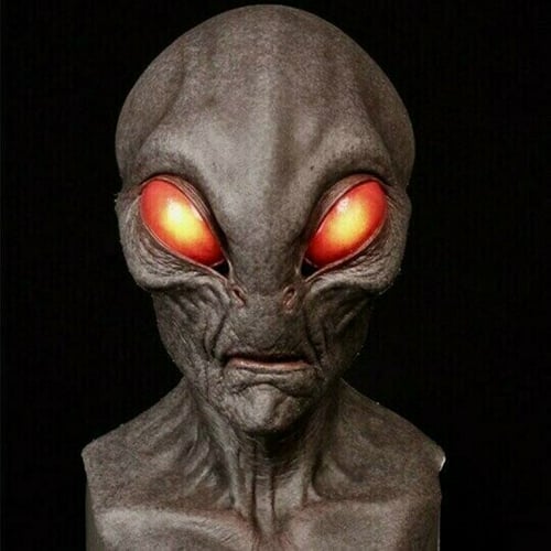 Creepy Alien Latex Mask for Halloween Cosplay